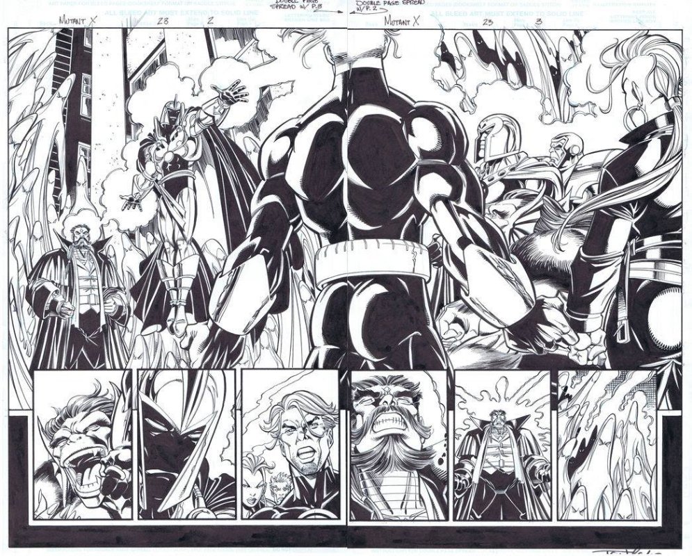 X-Men Mutant X #23 Double Splash Pages, in sam s's Splash Pages Comic ...