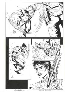 Ultimate X-Men #77: Wolverine versus Domino Comic Art