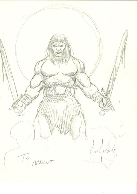 Conan By Joe Jusko, In Nout C's Crom's Cimmerian Commissions Gallery 