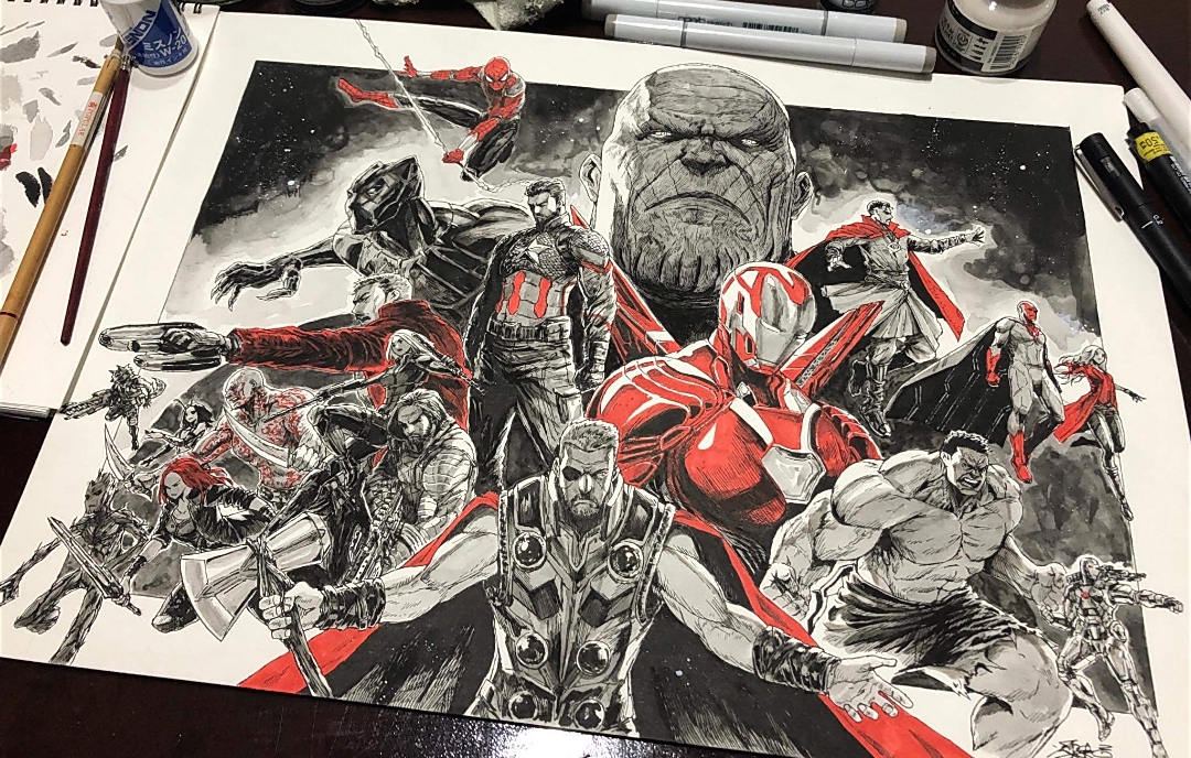 Tony Stark Avengers Endgame Sketch | Marvel Amino
