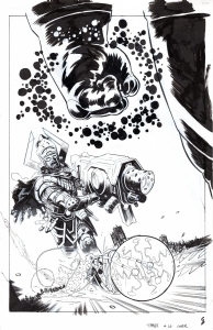 Thanos #16 Cover (Cosmic Ghost Rider Origin) Comic Art