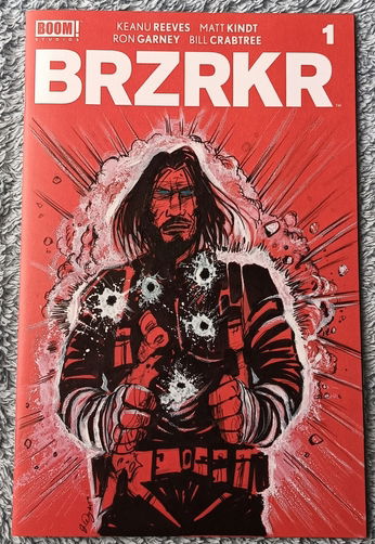 BRZRKR (BERZERKER) #1 Cvr E Blank sketch variant done by Jaroslaw ...