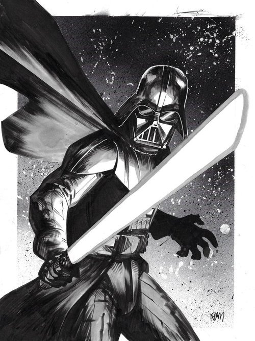 Darth Vader Illustration , in Michael Logan's Adam Gorham Comic Art ...