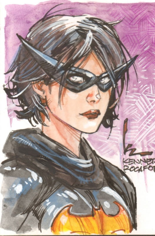 Black Bat By Kenneth Rocafort In Steve Piepers Cassandra Cain Comic Art Gallery Room 1905