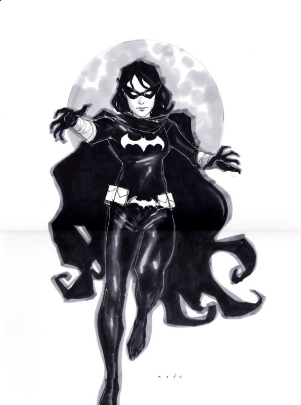 Black Bat By Phil Noto In Steve Piepers Cassandra Cain Comic Art Gallery Room 9803