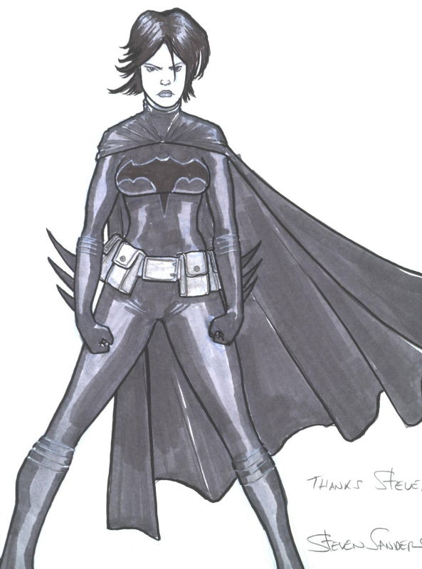 Cassandra Cain Batgirl By Steven Sanders In Steve Piepers Cassandra Cain Comic Art Gallery Room 4496