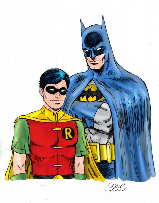 Batman and Robin in color by Spears, in Mark Spears's Digitally Colored ...