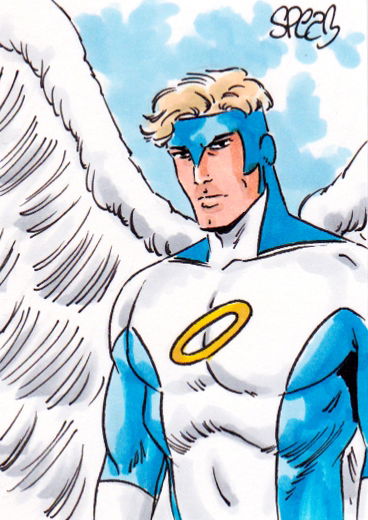 The ANGEL x-men by Spears, in Mark Spears's Sketch Cards Comic Art ...