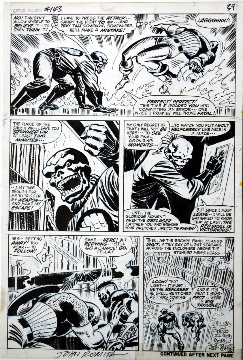 Captain America # 143, in Carlos DS's SOLD SOLD SOLD ! Comic Art ...