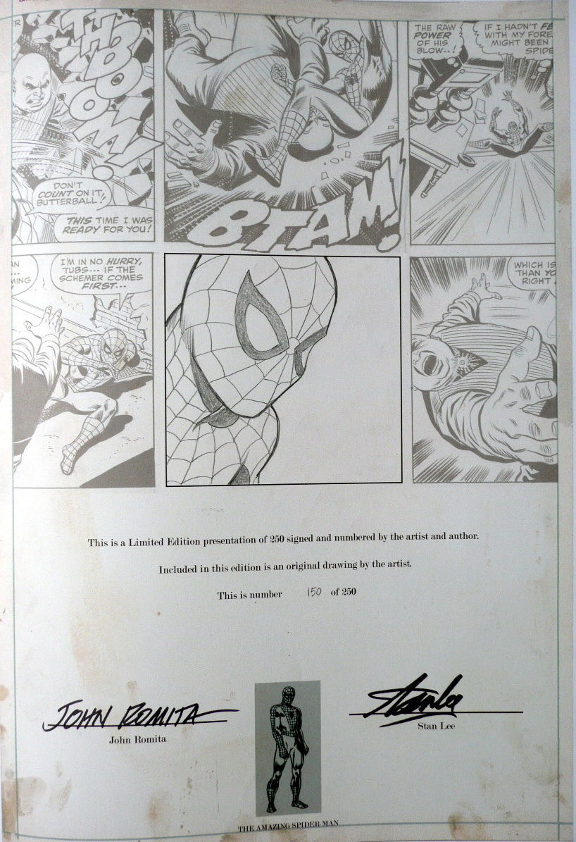 Idw John Romita Amazing Spider Man Artist S Edition Signed Numbered Remarqued In Carlos Ds S