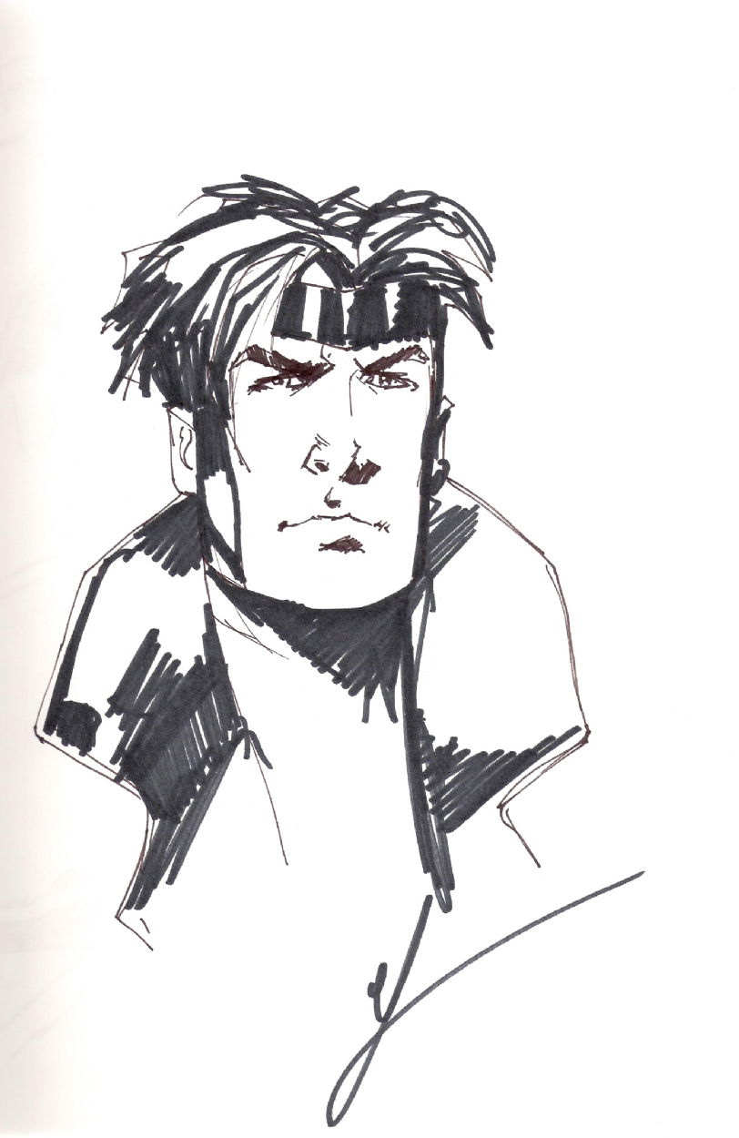 Gambit - Mike McKone, in Tony Pearson's Mike McKone Comic Art Gallery Room