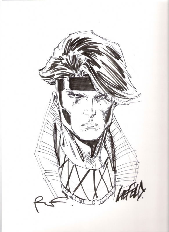 Gambit - Rob Liefeld, in Tony Pearson's Rob Liefeld Comic Art Gallery Room