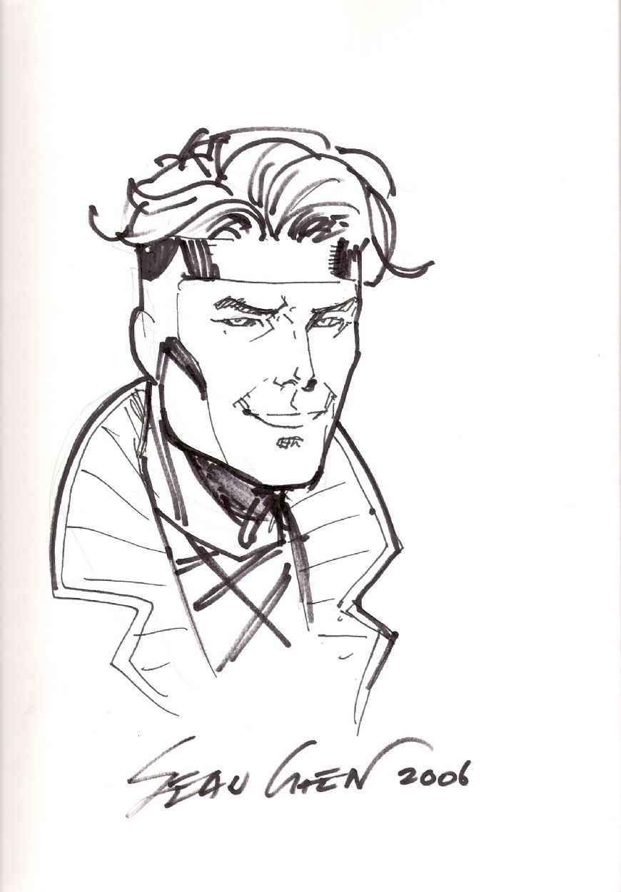 Gambit - Sean Chen, in Tony Pearson's Sean Chen Comic Art Gallery Room