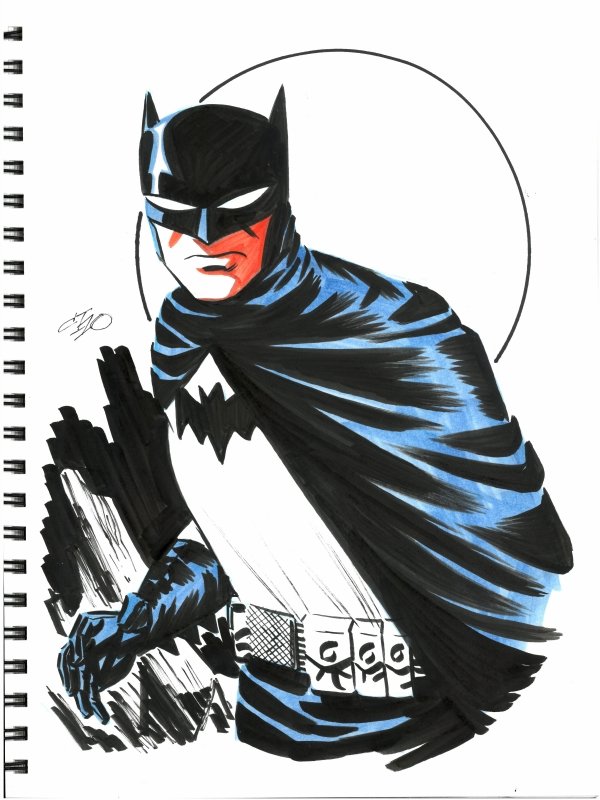 Batman - Michael Cho, in Jason Mui's Batman Sketchbook Comic Art Gallery  Room