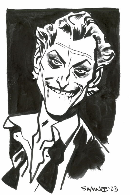 Joker - Chris Samnee, in Jason Mui's Random Comic Art Gallery Room