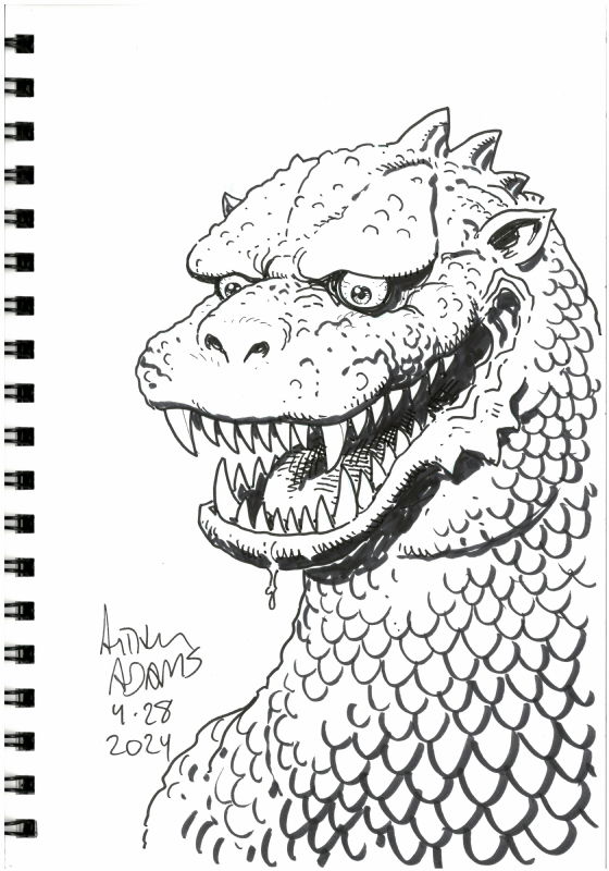 Storyboard Godzilla - Arthur Adams, in Jason Mui's Tokusatsu Sketchbook ...