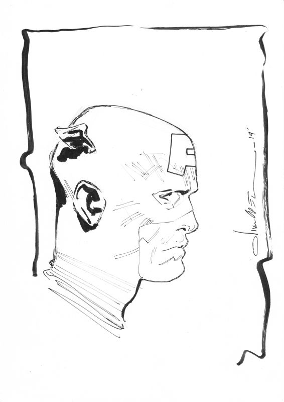 captain america by olivier coipel, in ethan fr's sketch Comic Art ...