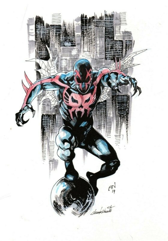 Spider-Man 2099: Exodus - Enchantress 2099 character design Artist's Proof  by Zé Carlos, in Chiaroscuro Studios's Artist's Proof (APs) by ZE CARLOS  Comic Art Gallery Room