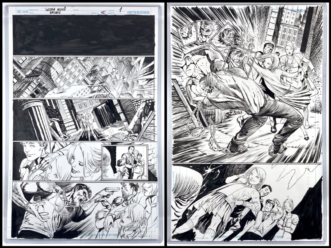 Batman #65 Page 1&2 - Alley Scene, in RD Tondro's Published Art Comic Art  Gallery Room