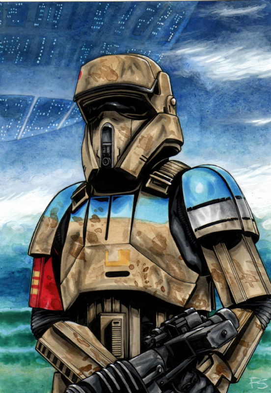 STAR WARS Scarif Shore Trooper 1, in PAUL SWAIN's STAR WARS Comic Art ...