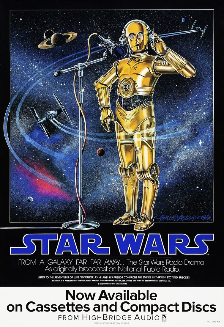 Star Wars NPR Radio Drama Poster Art (1981)-Celia Strain, in Han 