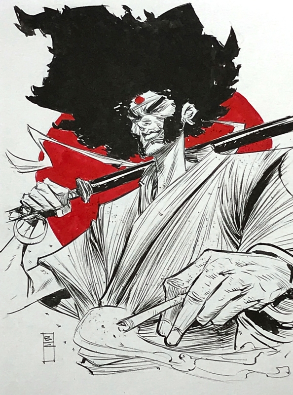 Afro samurai, Samurai art, Samurai