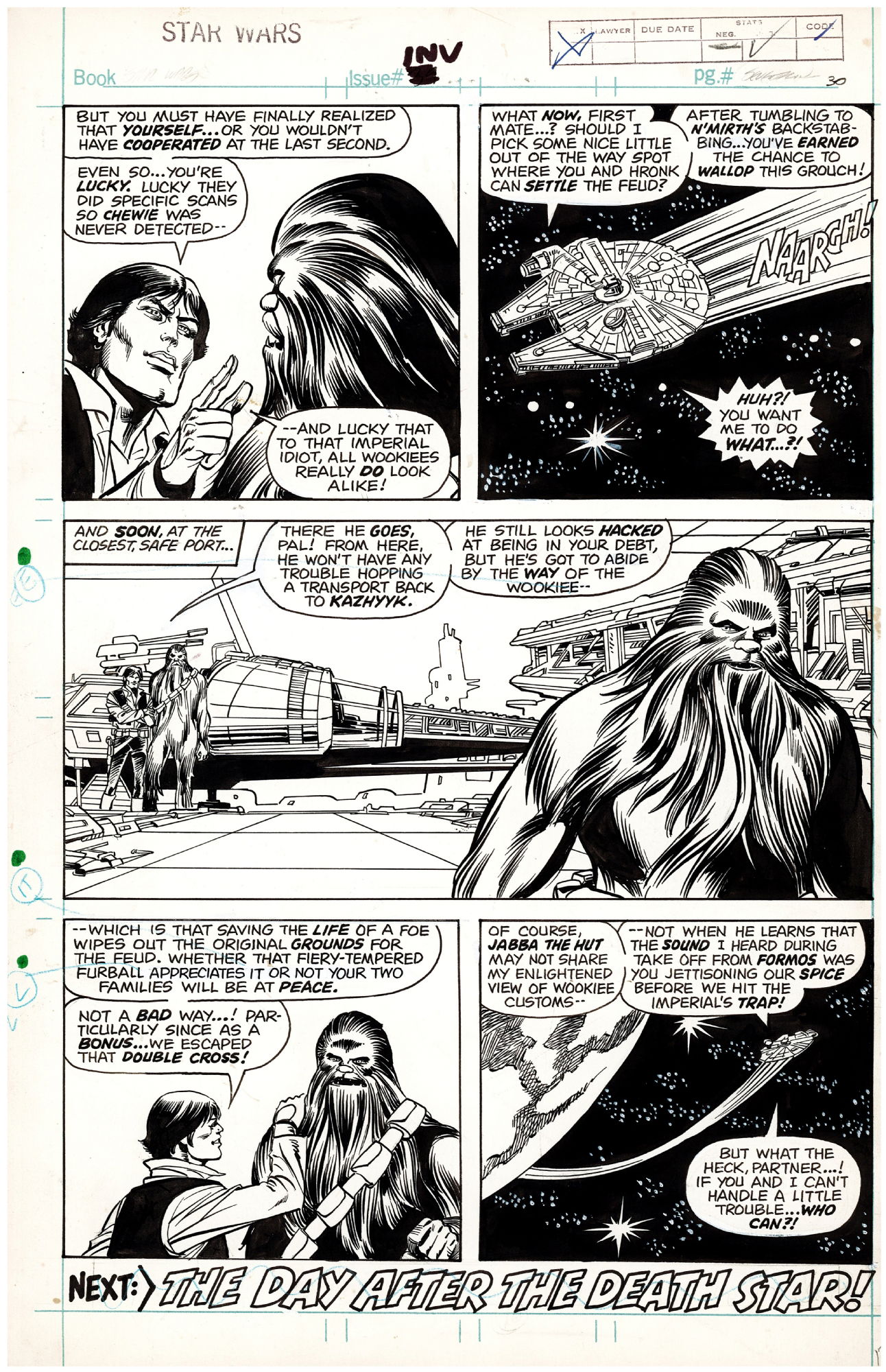 STAR WARS WEEKLY #96 PAGE 6, in ALFREDO QUINTERO's Carmine Infantino ...