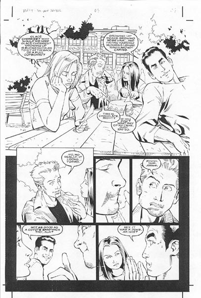 Buffy the Vampire Slayer #3 pg 5 Comic Art