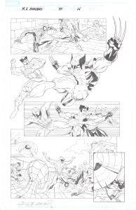 Marvel Adventures Avengers - Casey Jones Comic Art