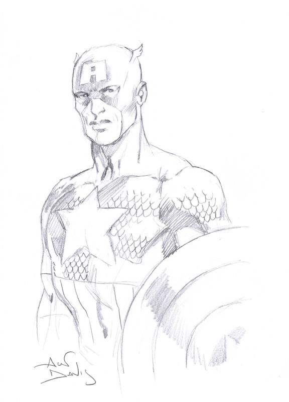 Captain America - Alan Davis, in Eric Laredo's Sketches and Commissions ...