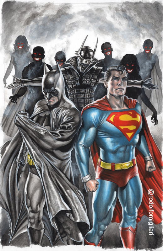 BATMAN SUPERMAN #1, in Rodolfo Migliari's Original Cover Art For Sale by  Rodolfo Migliari Comic Art Gallery Room