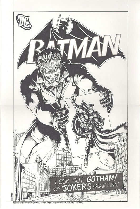 Batman 251 recreation, in Darrell Ferrouillat's Sold Art Comic Art ...