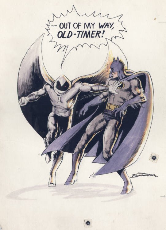 The Comics Journal #54. Moon Knight vs. Batman, in Tomas Pardo's MARVEL  COMICS Comic Art Gallery Room