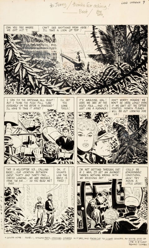 Four Color 845: The Land Unknown page 9 by Alex Toth, in ASBC .'s Comic ...