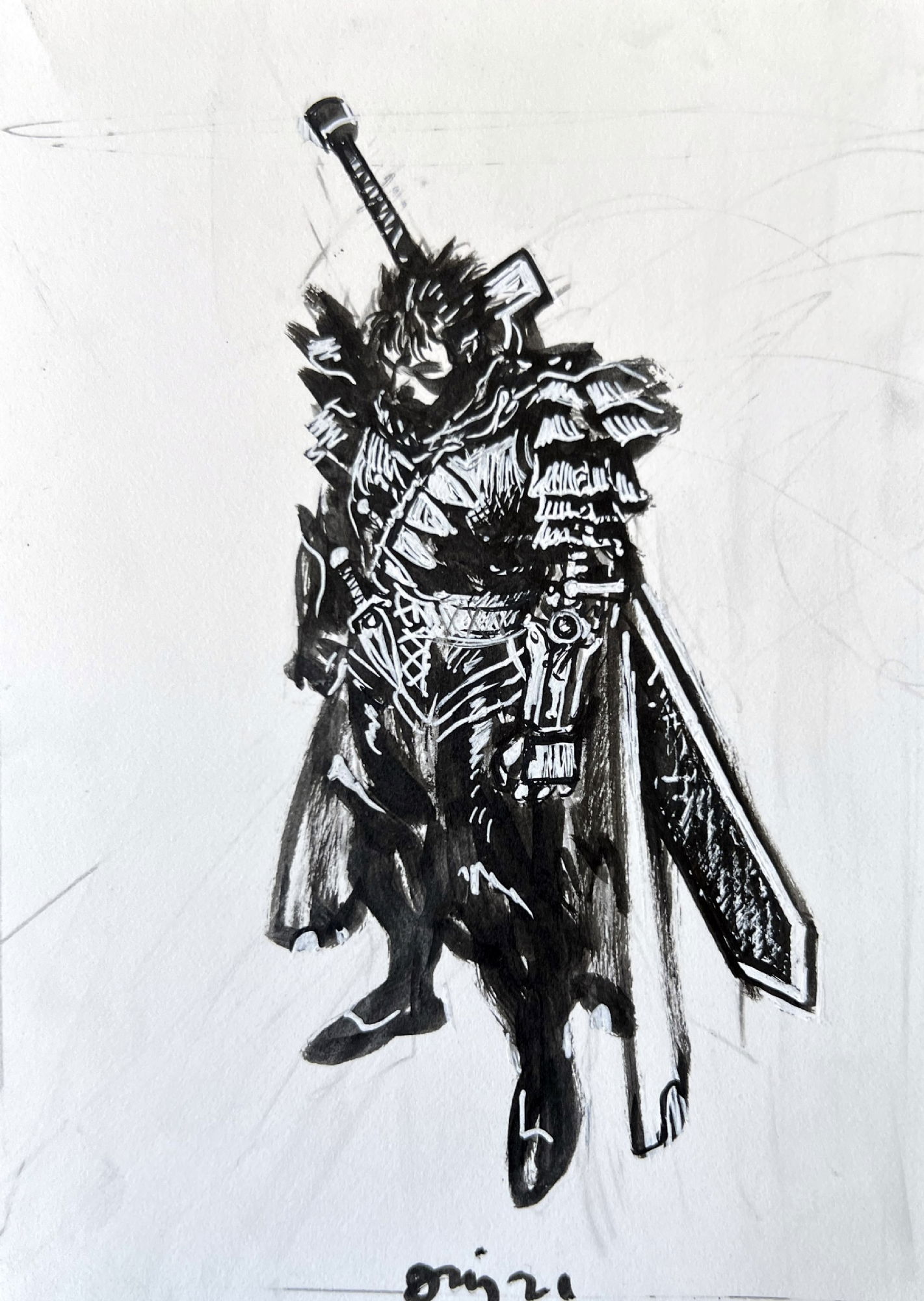 Daniel Warren Johnson - Guts the Black Swordsman (Berserk), in Victor ...