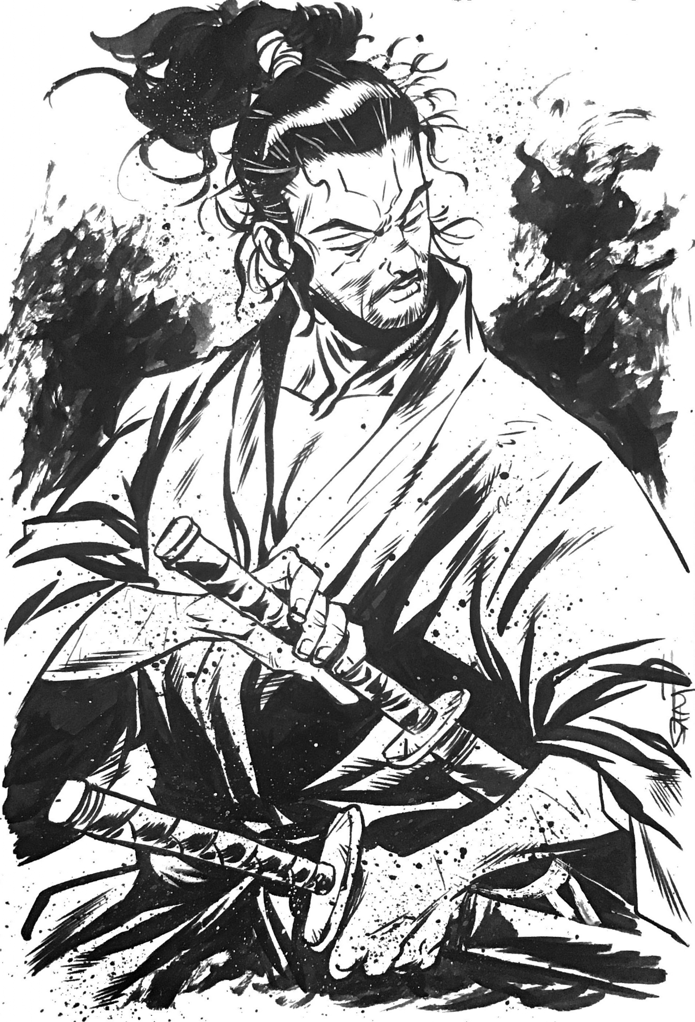 A Digital Art Image Of Miyamoto Musashi After A Battle | lupon.gov.ph