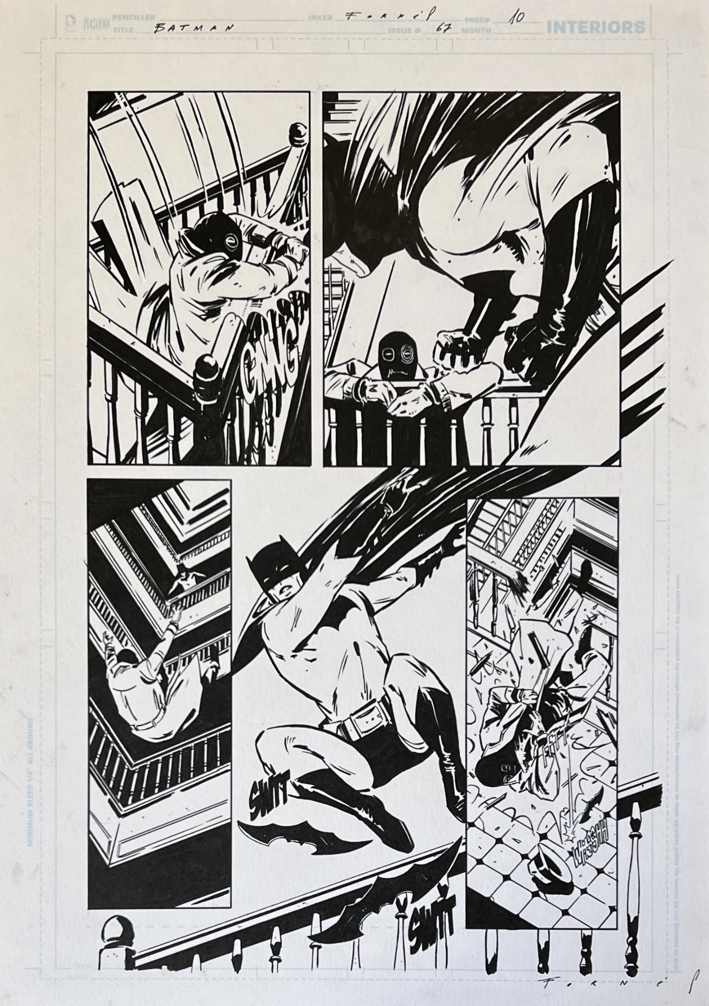 Jorge Fornes - Batman Issue 67 Page 10, in Victor Bracamontes's DC Interior  Art Comic Art Gallery Room