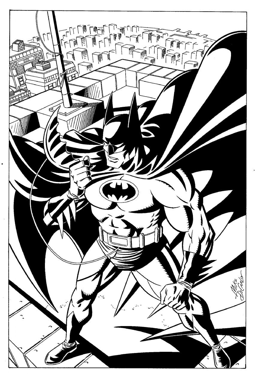 Batman style guide 1, in The Batfan's Published art 3 Comic Art Gallery Room