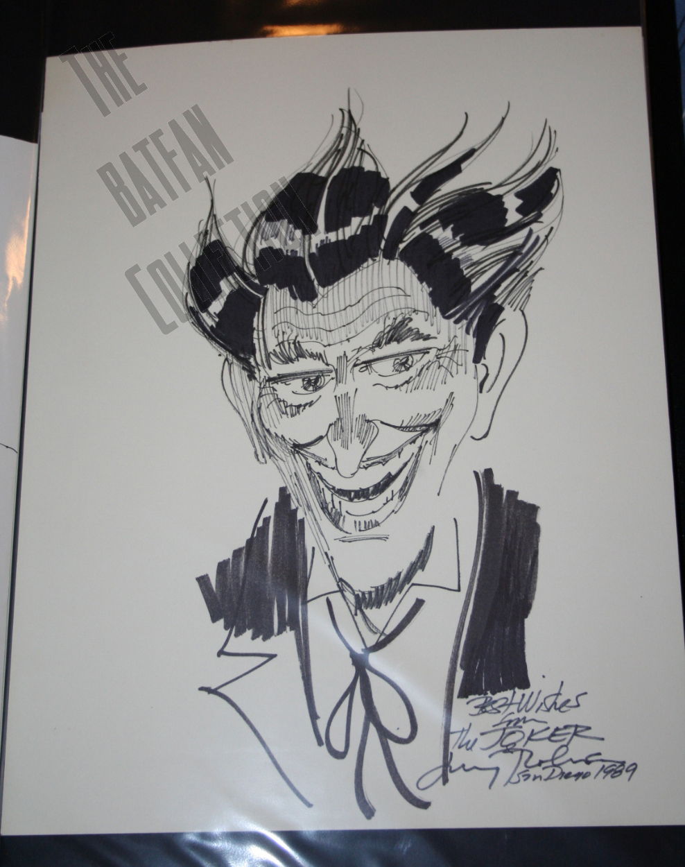 Joker By Jerry Robinson In The Batfan S Joker Pieces Comic Art Gallery Room