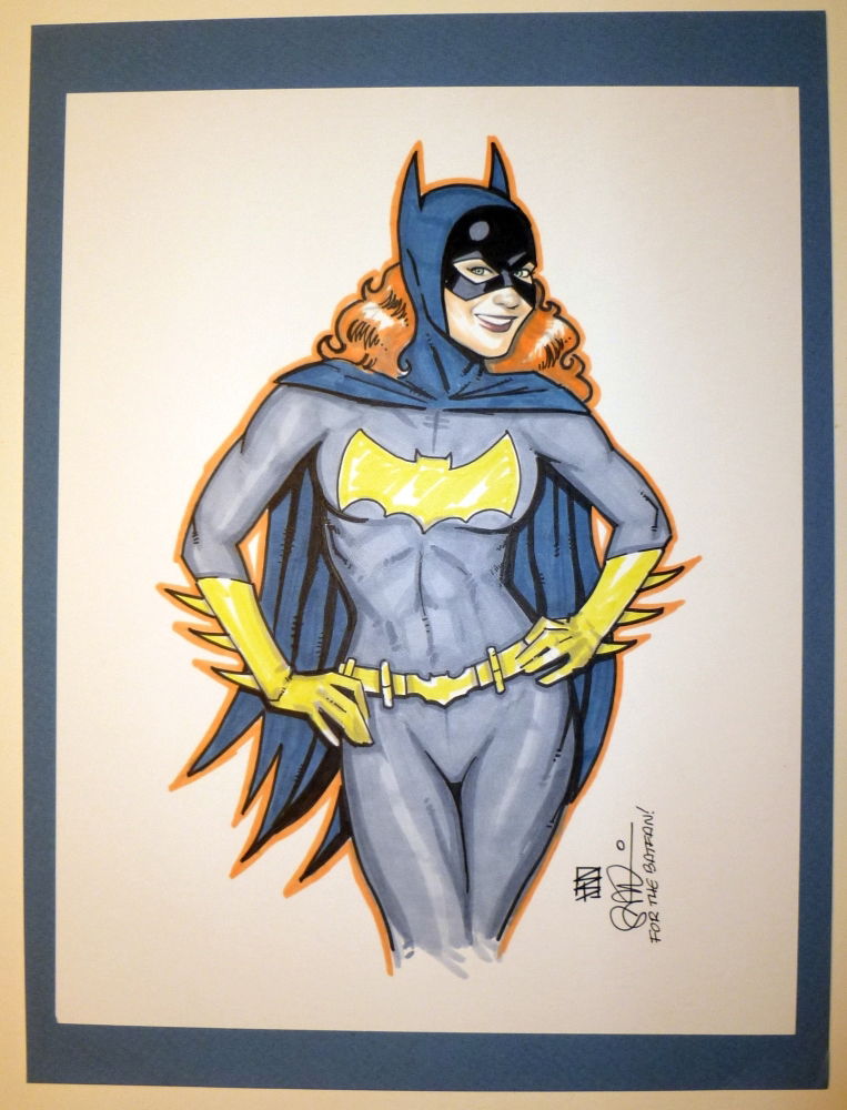 Batgirl, in The Batfan's Batgirl pieces 3 Comic Art Gallery Room