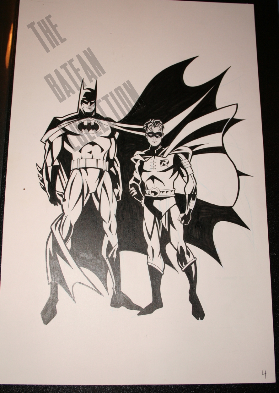 batman and robin style guide art, in The Batfan's published art 2 Comic Art  Gallery Room