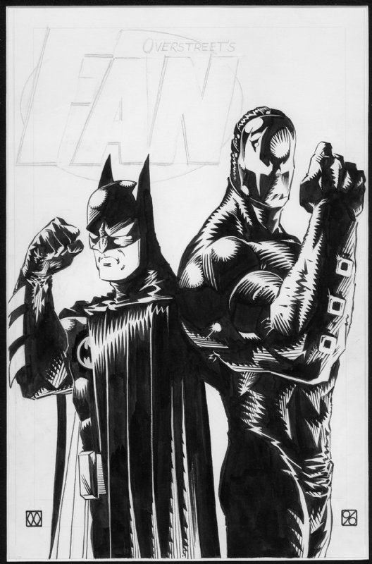 Overstreet Fan - Batman/Grendel-II, in Dan M.'s Matt Wagner - Batman/Grendel  II Comic Art Gallery Room