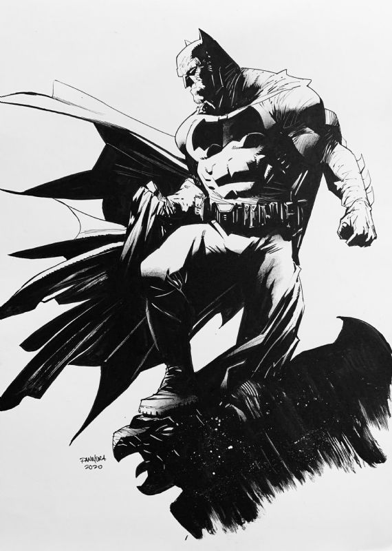 DKR Batman By Dan Mora, in Barry Tan's Commission Pieces Comic Art ...