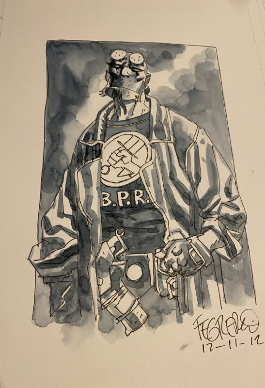 Hellboy - Duncan Fegredo 11x17 Commission 2012, in Justin Sirois's ...