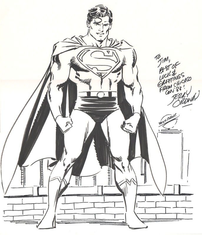 Superman 4, in James Rowland's Convention sketches Comic Art Gallery Room