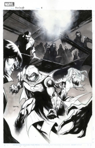 Moon Knight issue 18 cover by Stephen Segovia -Tigra  Comic Art