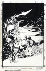 Kazar 3 cover by Andy Kubert and Jesse Delperdang, Comic Art