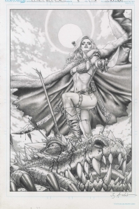 Savage Red Sonja issue 5 by Jay Anacleto , Comic Art