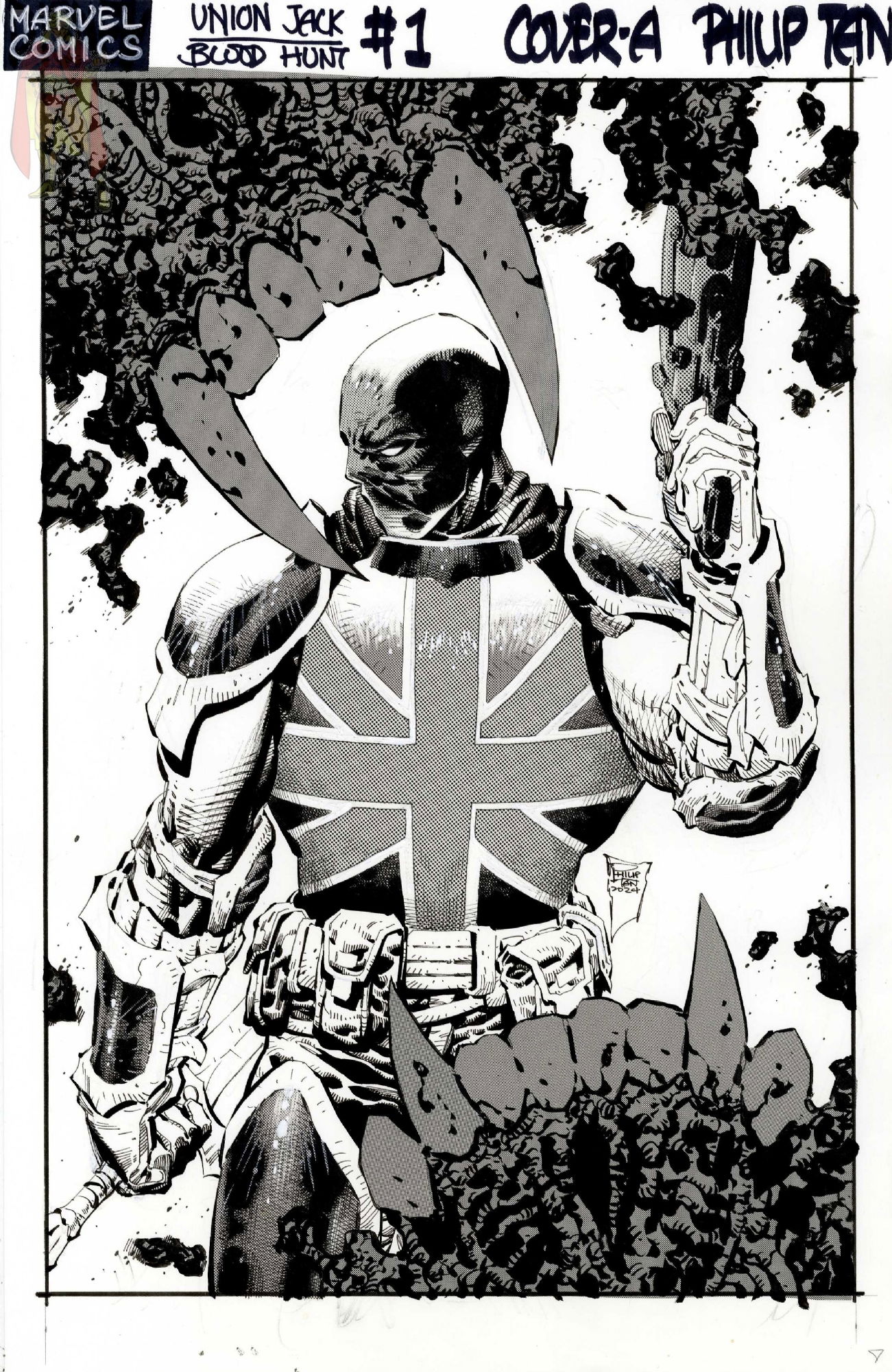 Union Jack the Ripper: Blood Hunt issue 1 cover by Philip Tan , in Kirk ...