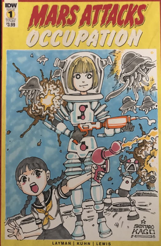 Mars Attacks: Occupation #1 Sketchcover (Shintaro Kago), in * From